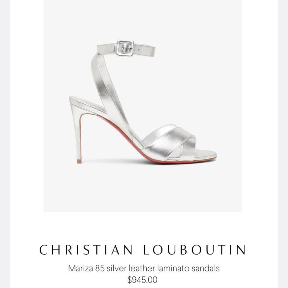 Christian Louboutin NEVER WORN Mariza 85 Leather Heels